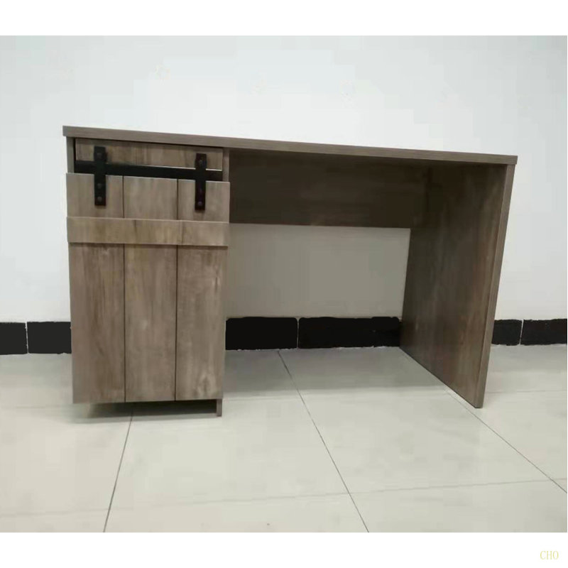 Bureau à domicile Bureau en noisette à une armoire avec trois tablettes