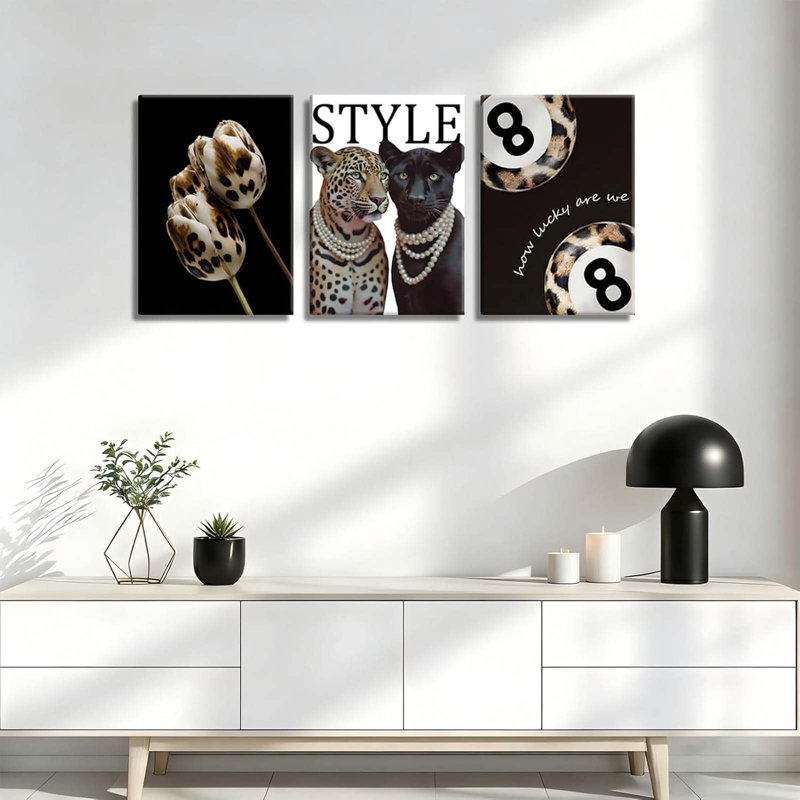 3 Piece Wrapped Canvas Wall Art