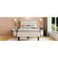2 Twin Size Upholstered Beige Platform Bed - Robust & Contemporary Feature Bed, Elegant Look
