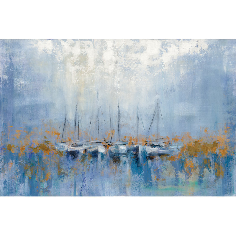Boats In The Harbor I - Wrapped Canvas Painting, 30cm H x 46cm W x 3.8cm D
