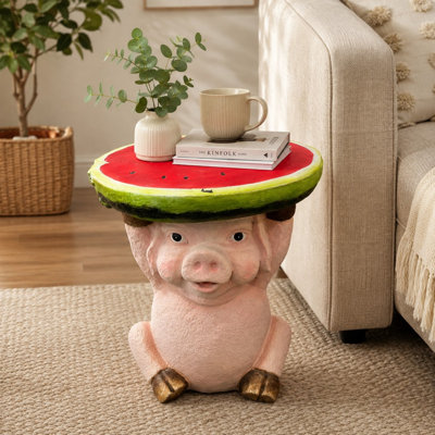 Résine en forme de cochon en résine