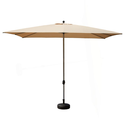 Rectangle Patio Umbrella With Crank Lift (Base Not Included)