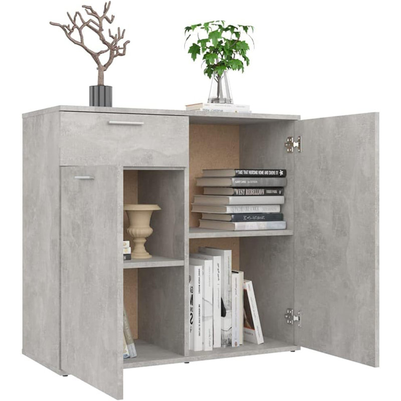 Dellas 80cm Sideboard, Concrete Grey