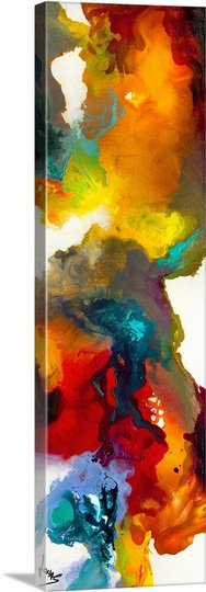 'Fantasmic IV' Graphic Art Print, 48" H x 16" W, Wrapped Canvas, No Frame