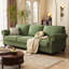 Coussin de canapé modulaire en chenille vert-697300471