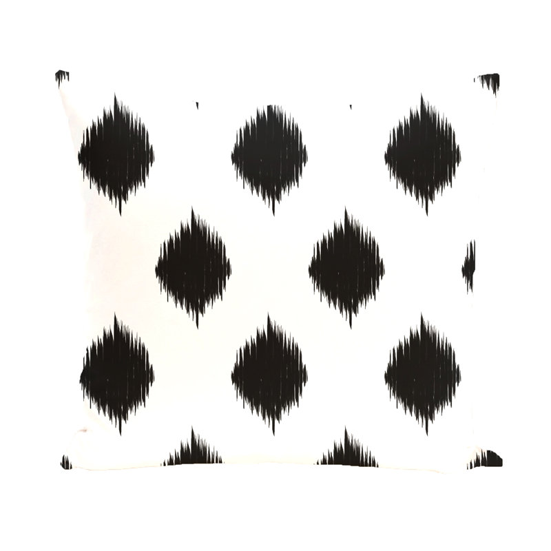 Housse et insert de coussin géométrique carré, H 16 po x l 16 po x p 2 po
