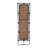 Woosley Metal Flat Floor Mirror with Hooks
