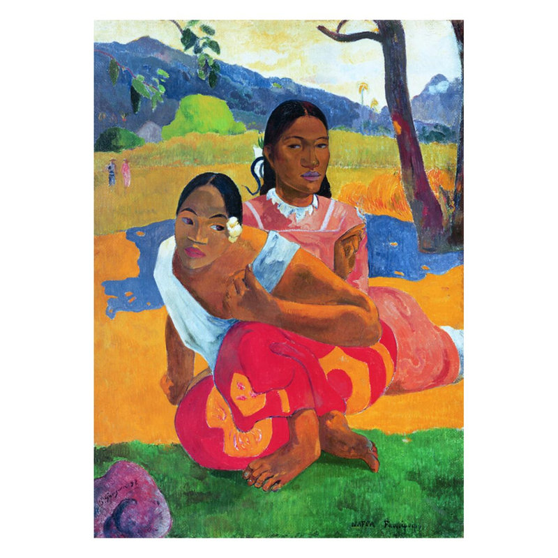 Nafea Faaipoipo (When are You Getting Married?) Par Paul Gauguin - Impression Giclée, H 28 po x l 22 po