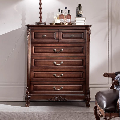 Black Solid + Manufactured Wood Accent Cabinet