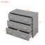 Lit mezzanine simple gris avec tablette et armoire sécuritaires - Utile pour la chambre à coucher-1766992302
