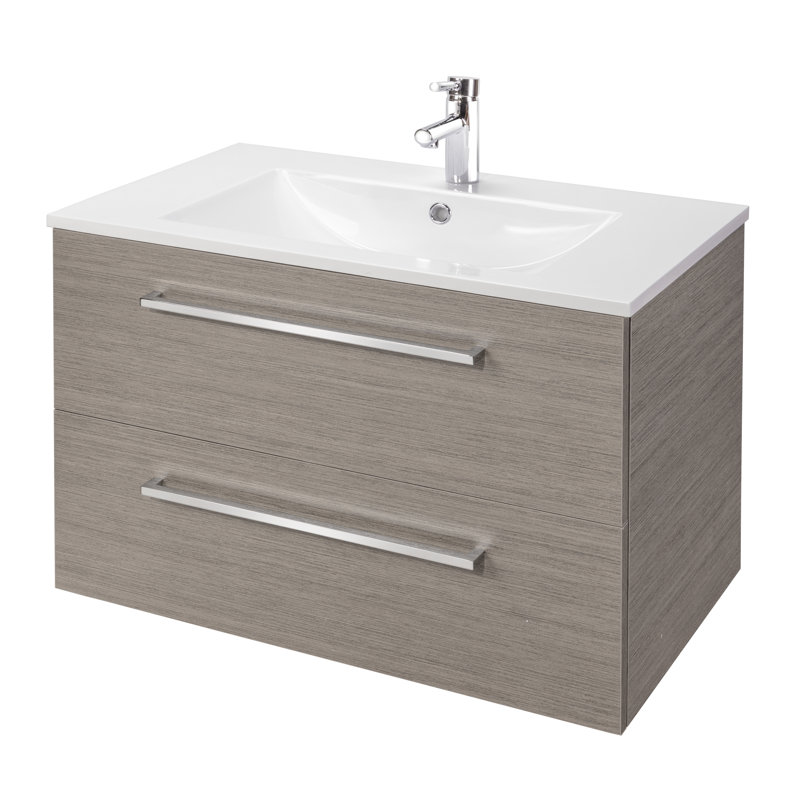 Ensemble de meuble-lavabo mural simple 36 po Nakagawa