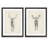 " Moose Study " by Antonyus Bunjamin (Abe) 2 Piece Art Acrylic Painting-708982572-708982562-708971233