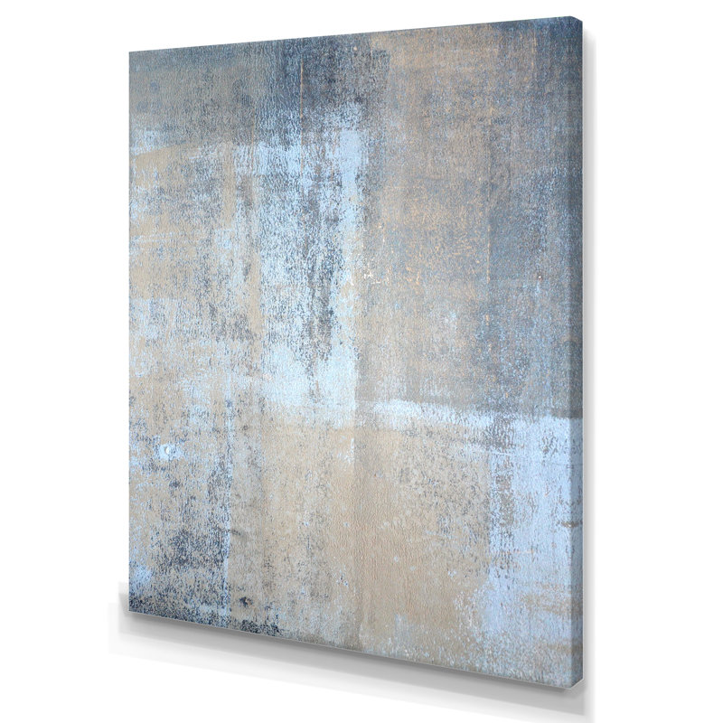Art moderne gris et bleu II 2PT47734, H 20 po x l 12 po x P 1 po