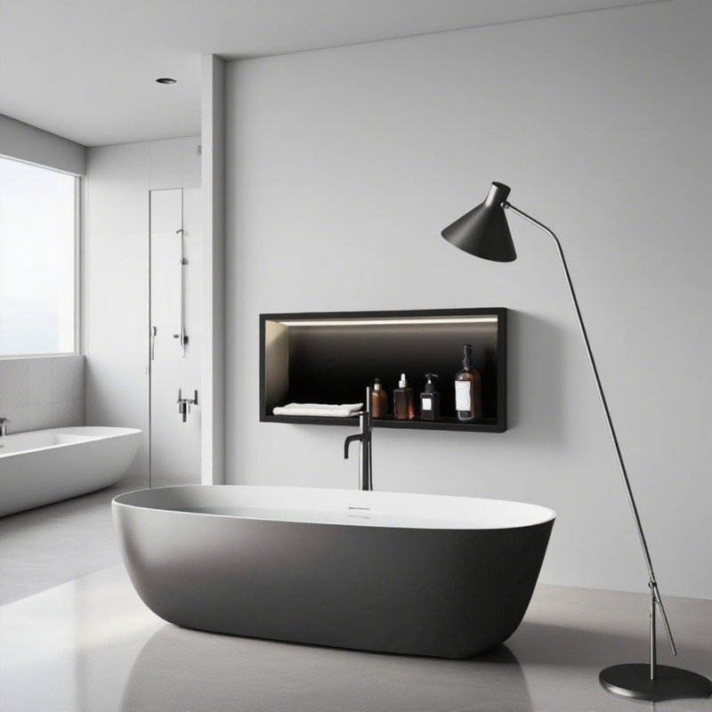 24 * 12 In Led Lighted Stainless Steel Shower Niche For Bathroom Storage