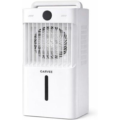 Portable Evaporative Air Cooler, 1600ml Water Tank, Remote Control & Adjustable Airflow with 3 Speeds and Timer, Compact Cooling for Bedroom or Office Desk