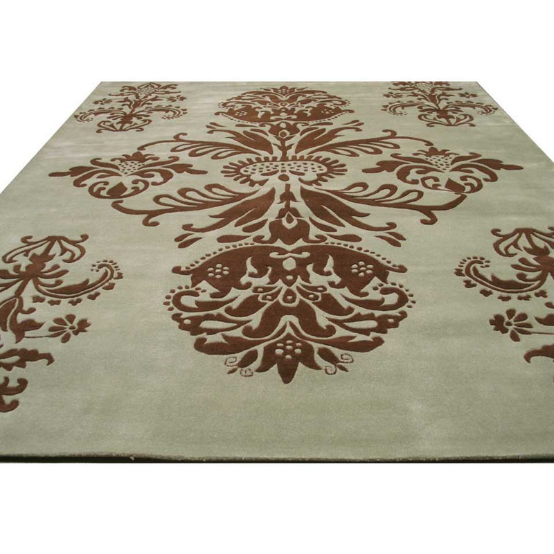 Hand Tufted Wool Floral Area Rug