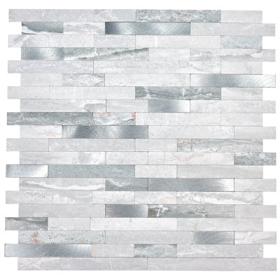Aluminum Peel and Stick Mosaic Tile