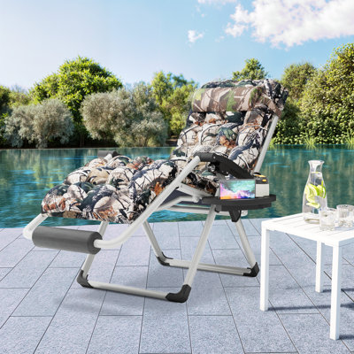 Folding Zero Gravity Chair Beach Sunshade Recliner