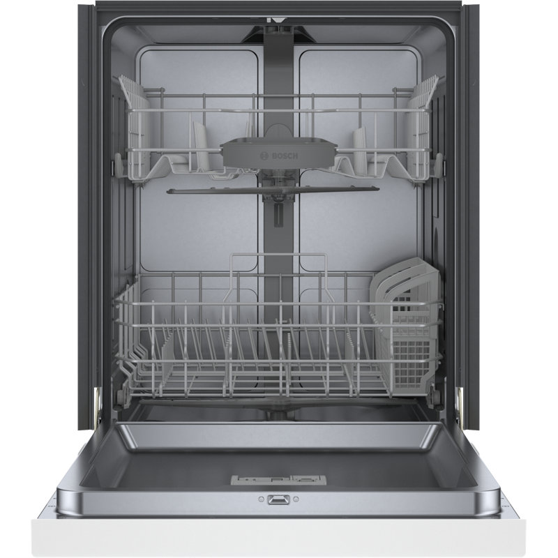 24" Recessed Handle 300 Series Dishwasher, White