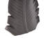 Cole and Grey Ceramic Curved Leaf Palm Tree Black Decorative Vase