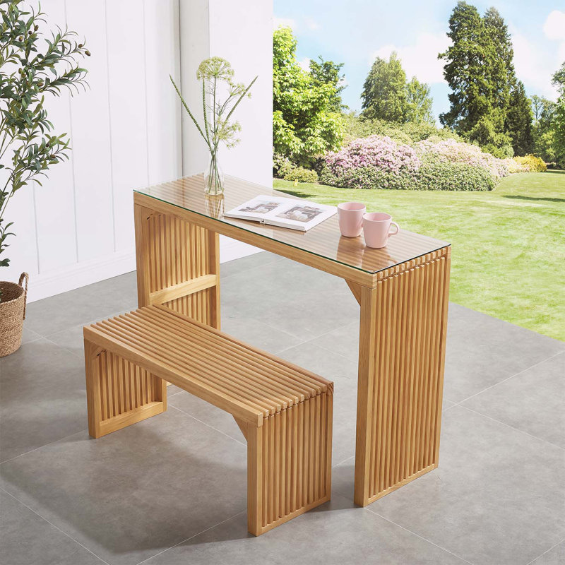 Versatile Dining Set with Tempered Glass Top for Various Rooms