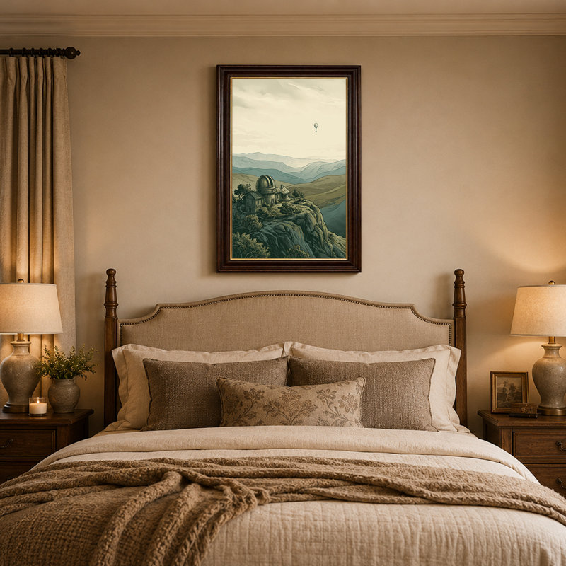 Art mural rétro sur toile, 24"H x 16"W