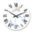 Cheval blanc à l'aquarelle - horloge murale traditionnelle-26976025