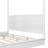 Wood Led Canopy Bed ,Canopy Platform Bed With Support Slats