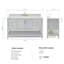 Ensemble de meuble-lavabo simple 61 po Alemanno-238165878-227282152-227282153