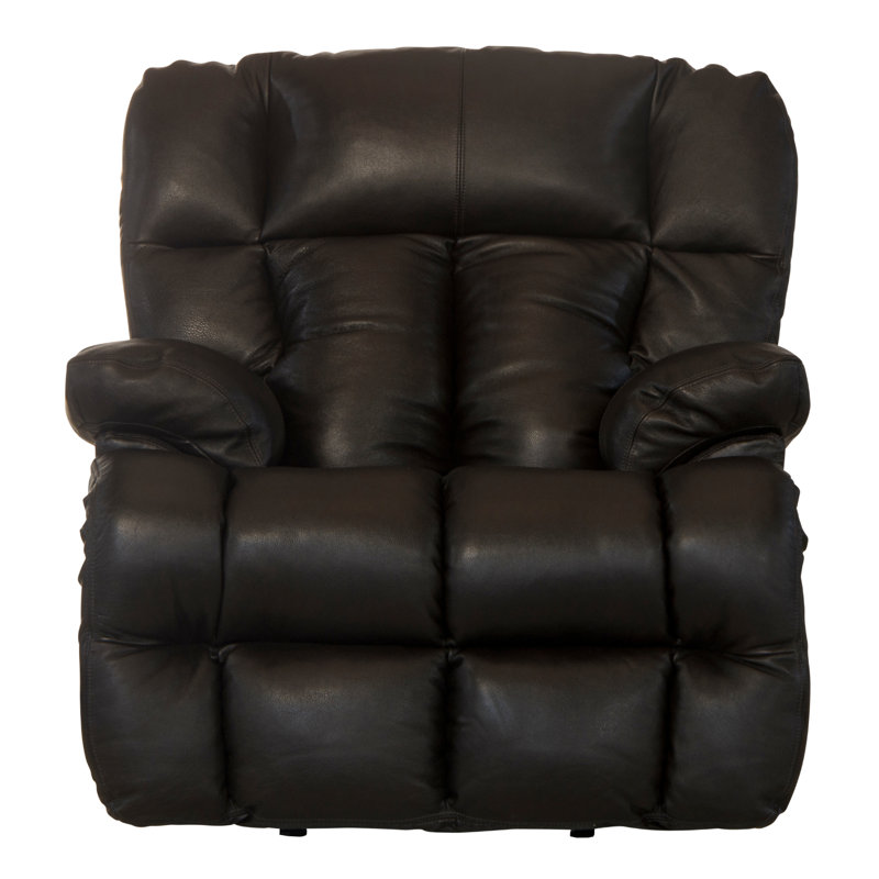 Fauteuil inclinable Reem, Cuir véritable chocolat, Courant