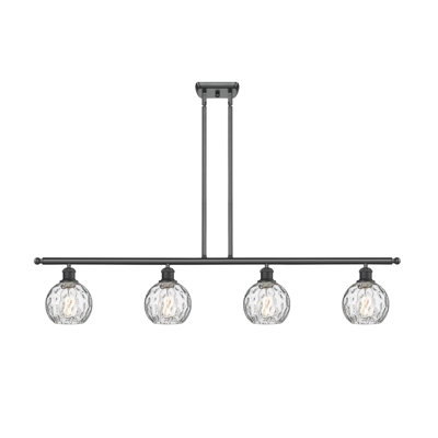 Luminaire suspendu linéaire à 4 lumières pour îlot de cuisine Cindi