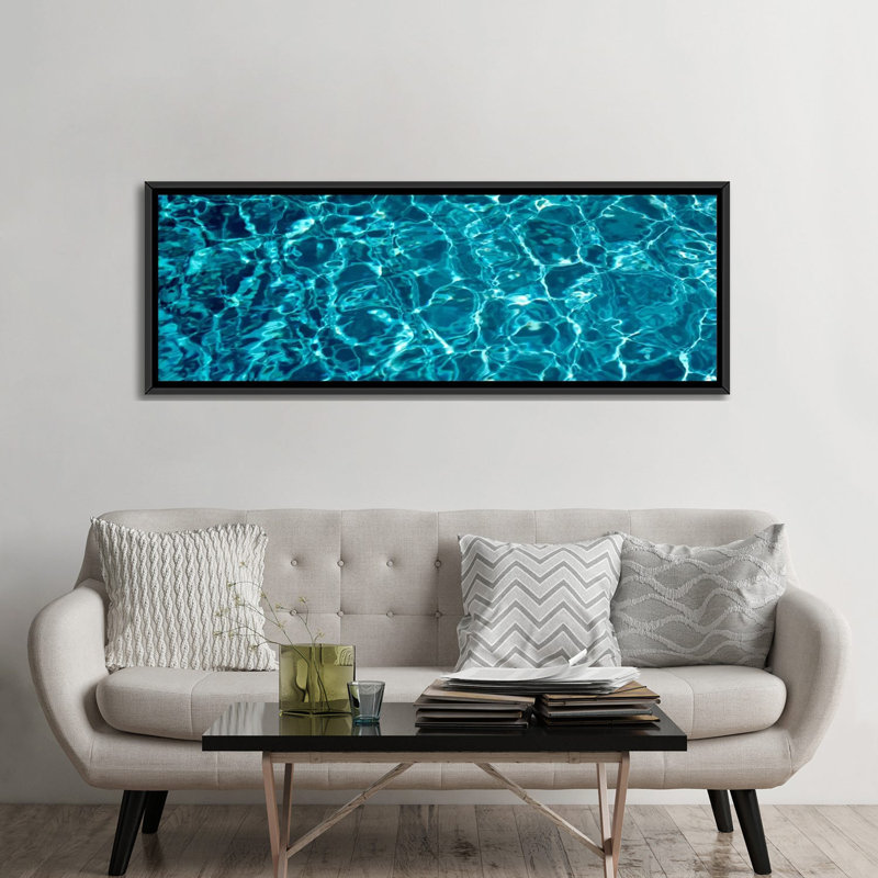 Reproduction de photo sur toile tendue, "panoramique piscine", Sacramento, Californie, H 12 po x l 36 po x p 1,5 po