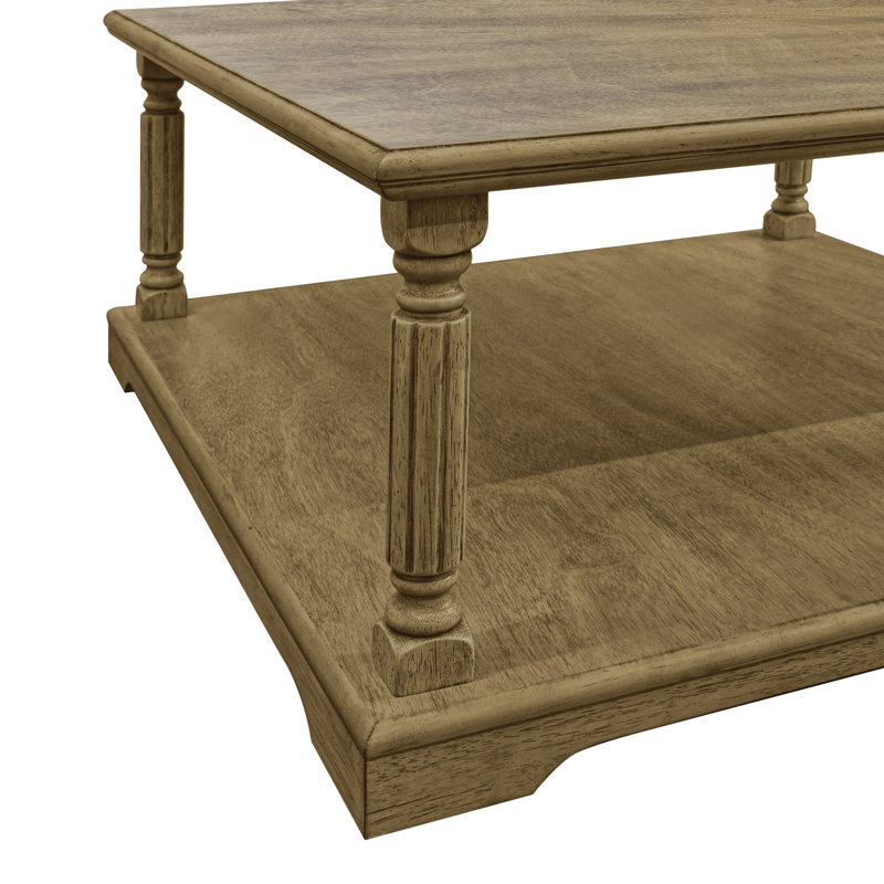 Allanton Square Coffee Table, Antique Oak