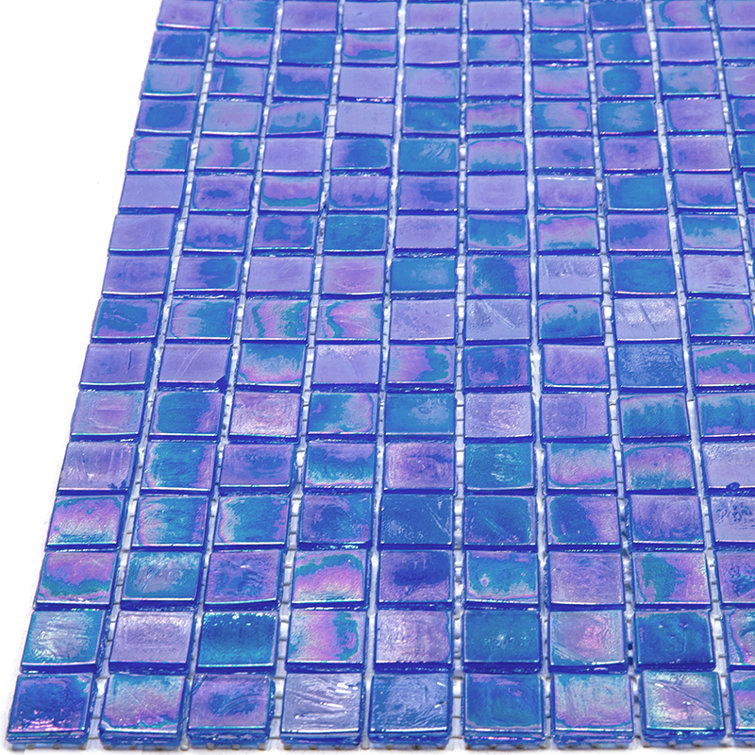 Skosh 0.6" x 0.6" Glass Grid Mosaic Wall & Floor Tile