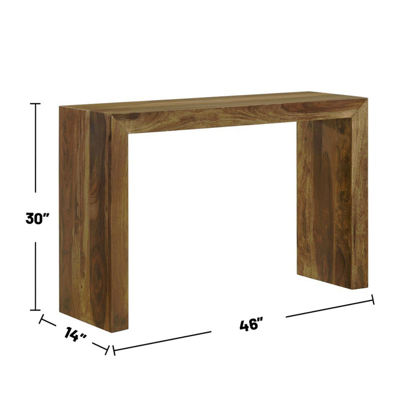 Rectangular Solid Wood Entryway Console Table, Auburn