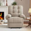 Fauteuil inclinable, petits fauteuils inclinables pour les petits espaces, fauteuil inclinable manuel rembourré avec poches latérales pour le salon-783522848
