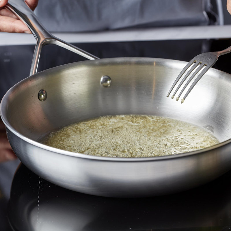 Demeyere Essential 5 5-Ply Stainless Steel Fry Pan, 8"