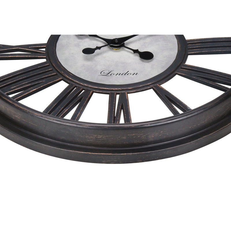 Horloge murale ronde, Noir, noir, noir, noir