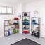 6-Tier Triangle Corner Wire Shelving, Black-1715531180