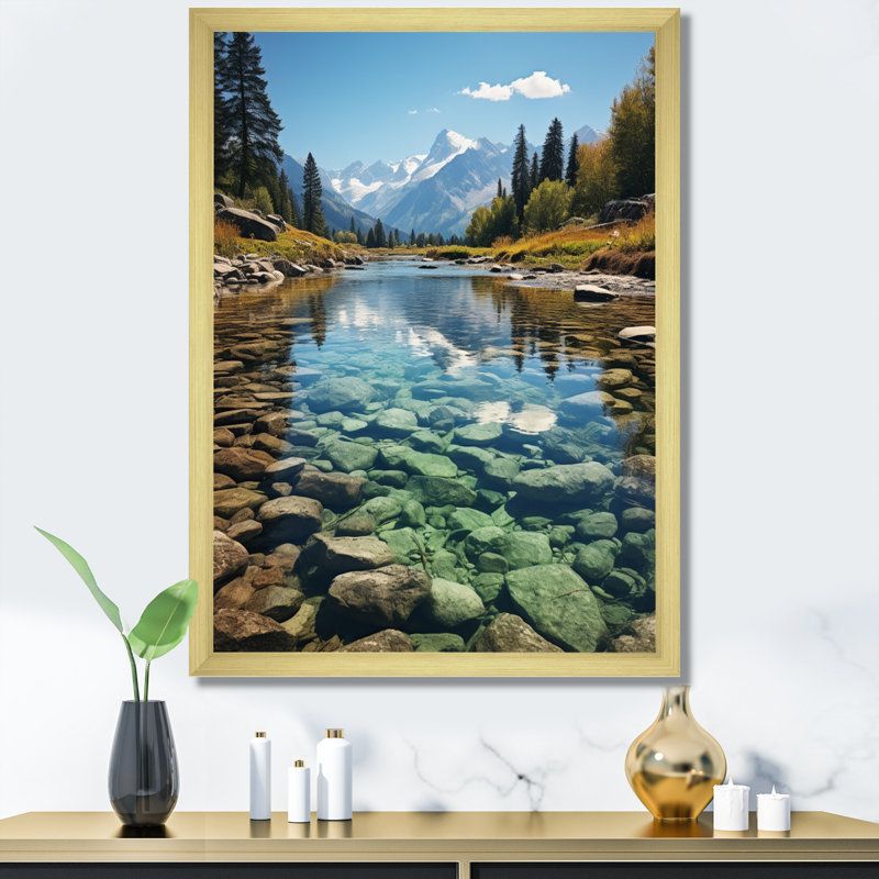 «USA Rocky Mountain Serenity Landscape», reproduction d'art sur toile, H 44 po x l 34 po x P 1,5 po