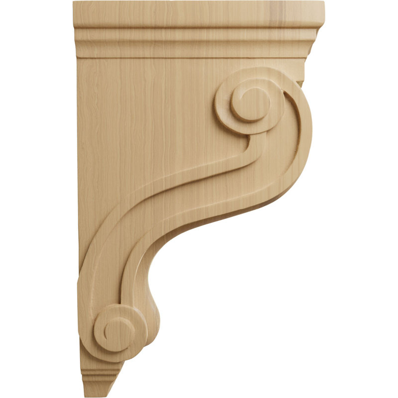 Corbeille traditionnelle à volutes l 3 7/8 po x P 8 po x H 13 po Boston (cerise) (paquet de 6), Cerisier