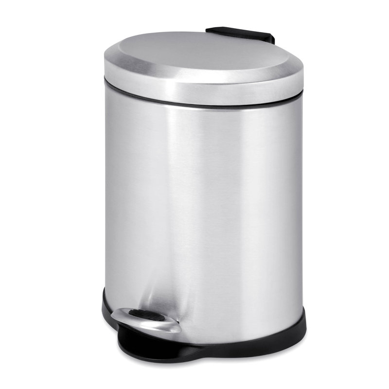 Poubelle à pédale en acier inoxydable 1,32 gallons