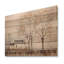«Trees Farmhouse Still Life - Trees Wood», art mural sur bois de pin naturel-848927045