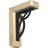 3 1/2"W x 13 1/2"D x 16"H Versailles Craftsman Ironcrest Smooth Bracket, Douglas Fir (1 1/2"W x 5 1/2"D x 8"H Iron Bracket)-108927253-108927260