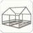 House Platform Beds Two Shared Beds Sturdy Compact Design,Twin