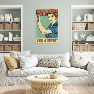 See A Dentist - 1 Piece Rectangle Graphic Art Prin " See A Dentist "