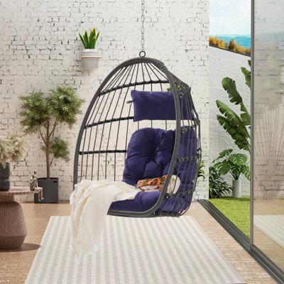 Fauteuil suspendu en rotin