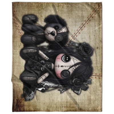 Little Stitch Ups Best Friends Puppy Velveteen Blanket