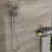 Multi-functional Shower: 4.7" Rain Showerhead, 7 Handheld Shower, Adjustable Slide & Arm Showerhead Hand Shower , Finish, Bar Holder-115806953
