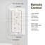Ventilateur de plafond moderne de 66 pouces avec lumière à DEL à intensité variable et 8 pales en ABS pour télécommande et moteur à courant continu réversible noir pour le bureau à domicile-2009854801-2009854814